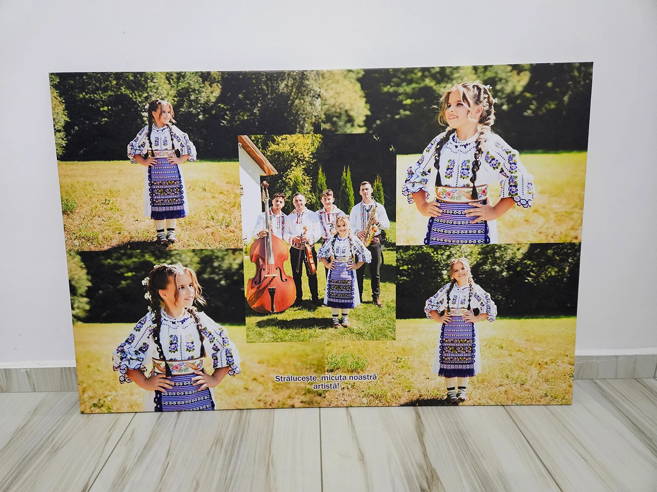 Tablou canvas tânără artistă