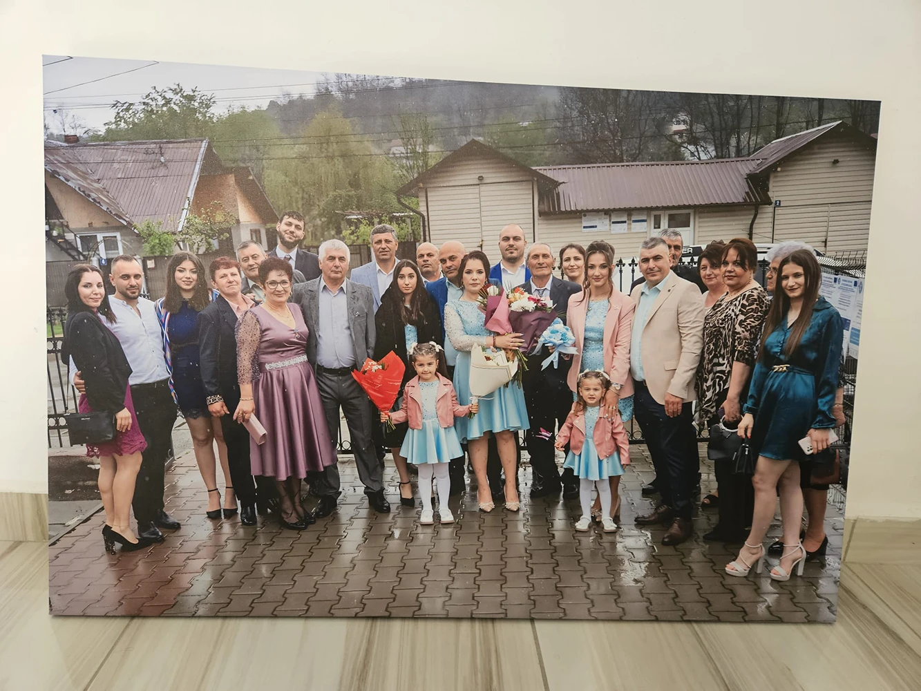 Tablou canvas grup nuntă