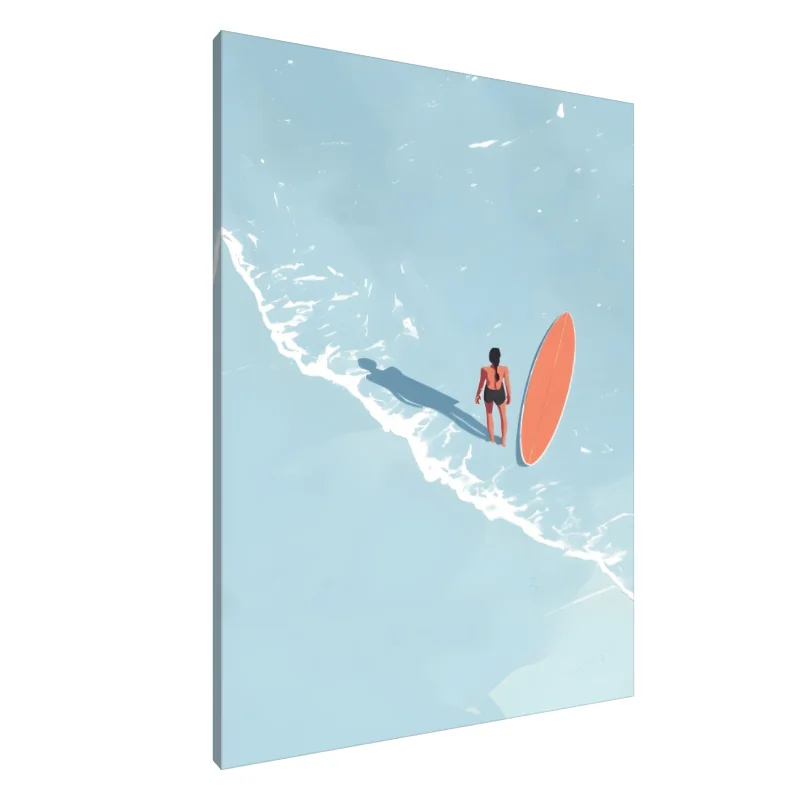 Tablou canvas: La marginea oceanului: Un moment de liniște