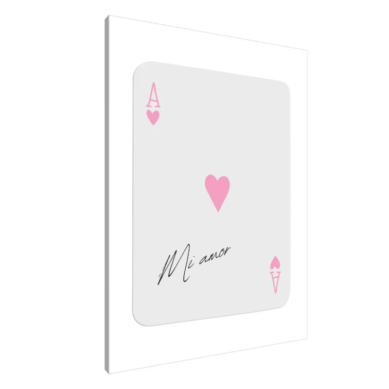 Tablou Canvas: Asul de Inimi: Mi Amor - Image 1