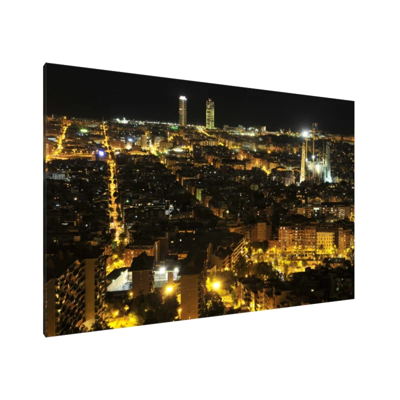 Tablou Canvas: Strălucirea nopții din Barcelona - Image 1