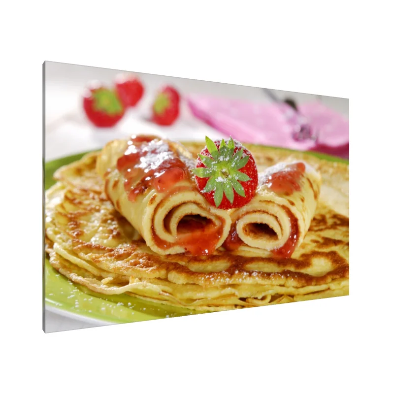 Tablou Canvas: Pancakes cu fructe de padure