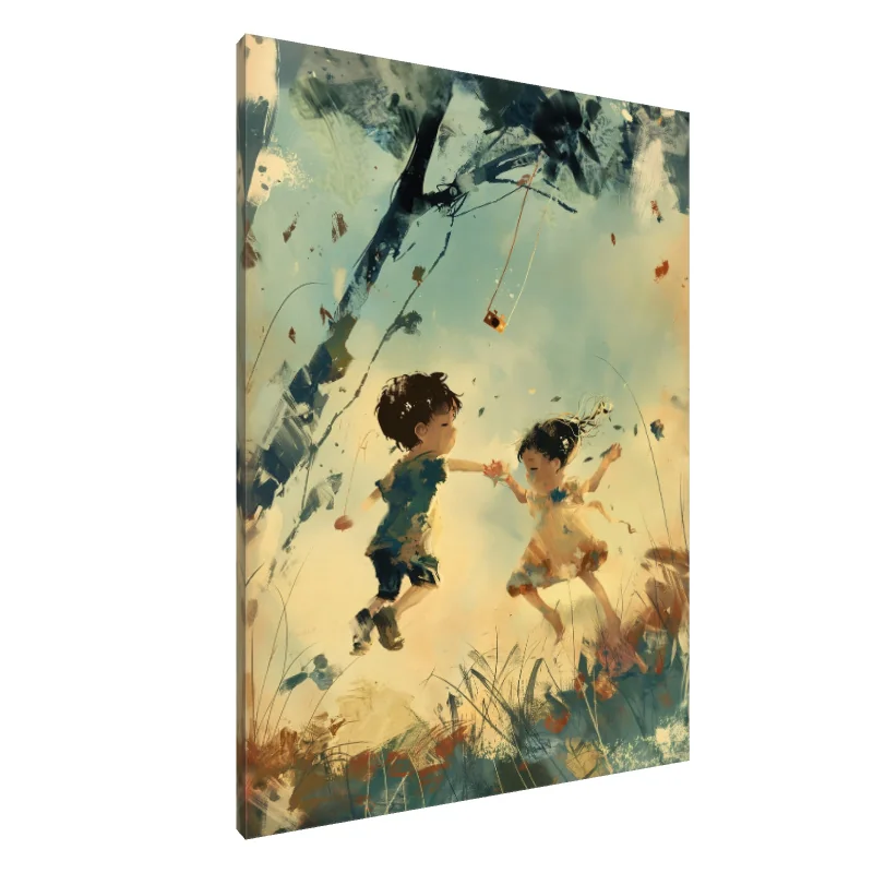 Tablou Canvas: Vârtejul Copilăriei - Image 1