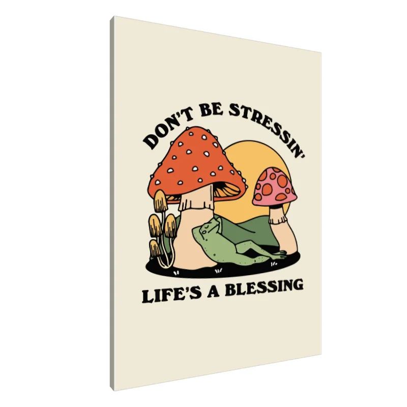 Tablou Canvas: Vibrații relaxante și cer senin cu ciuperci