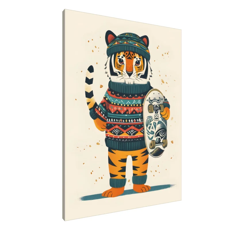 Tablou Canvas: Pisica Cool pe Roti - Image 1