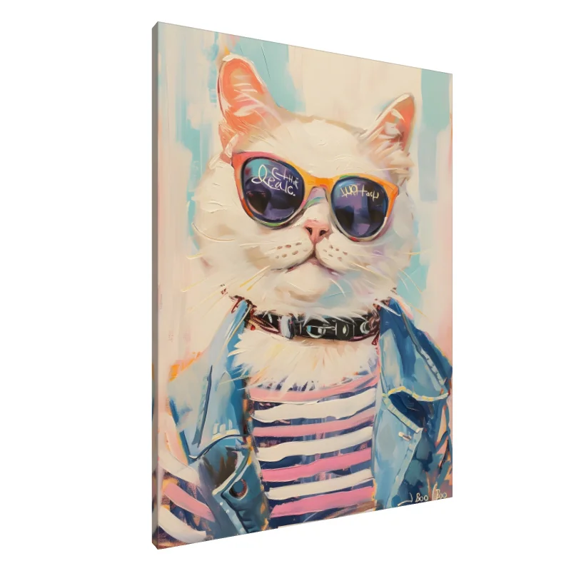 Tablou Canvas: Vibrații de pisică cool
