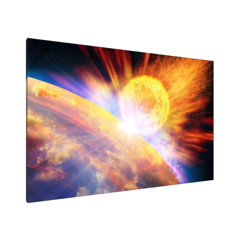 Tablou Canvas: Coliziune Cosmică