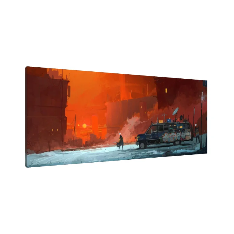 Tablou Canvas: Orizonturi Cremisi - Image 1