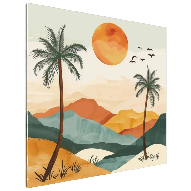 Tablou Canvas: Serenitate la Apus în Deșert