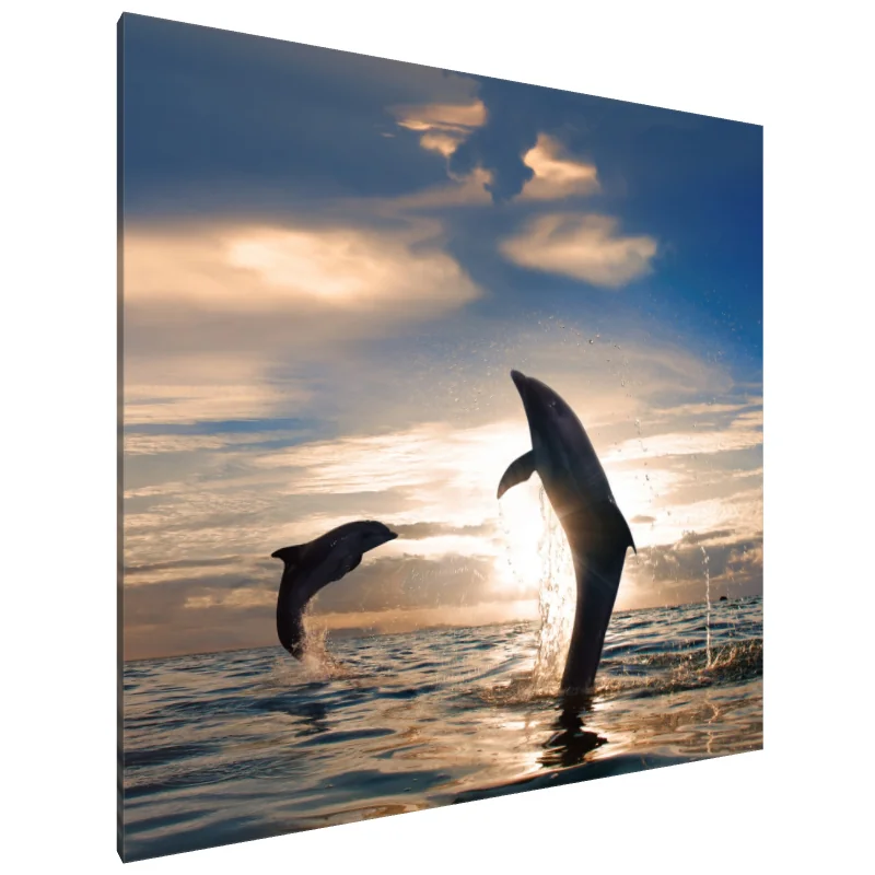 Tablou Canvas: Dansul Delfinilor la Amurg - Image 1