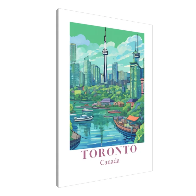 Tablou Canvas: Peisaj de vis al orașului Toronto