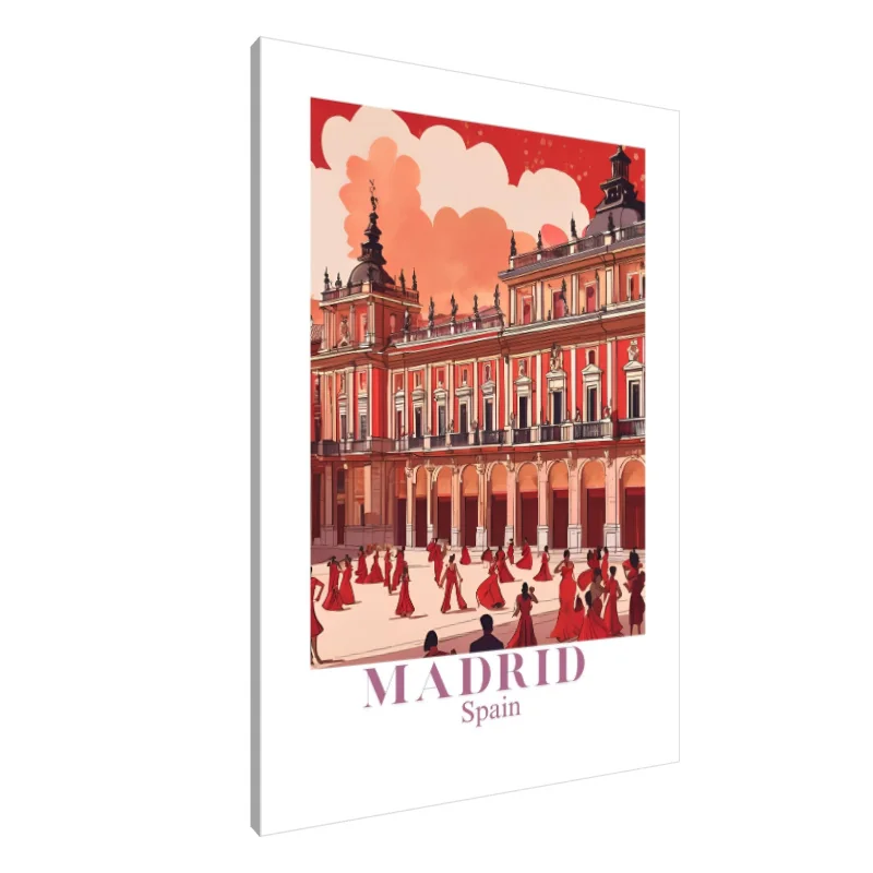 Tablou Canvas: Dans la amurg în Madrid