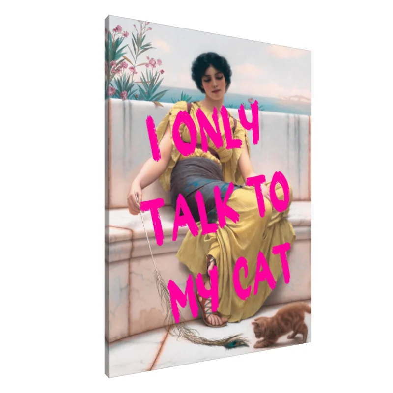 Tablou Canvas: Conversații felină