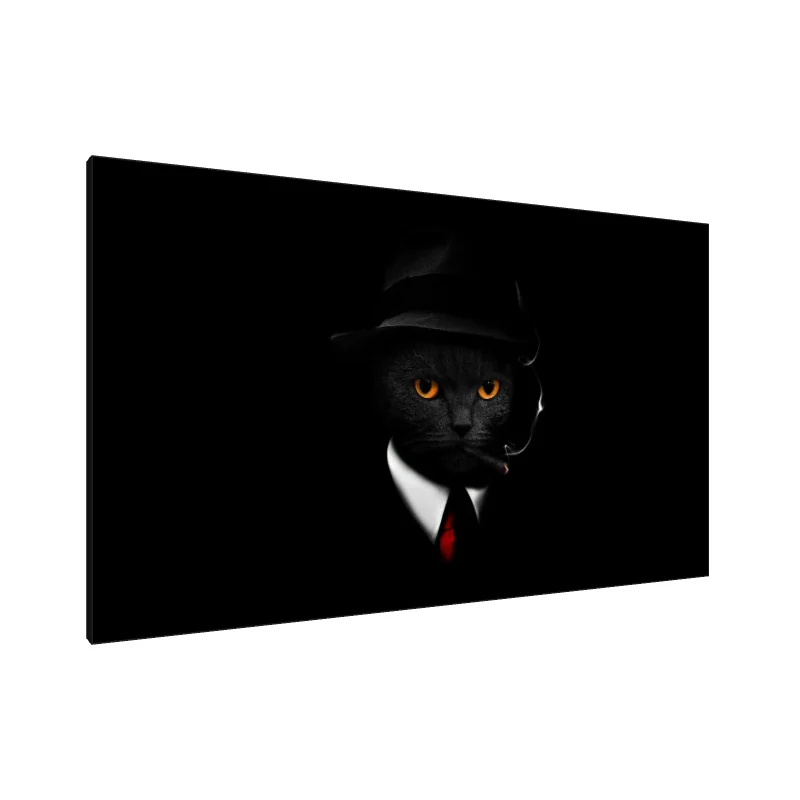 Tablou Canvas: Feline Noir - Image 1