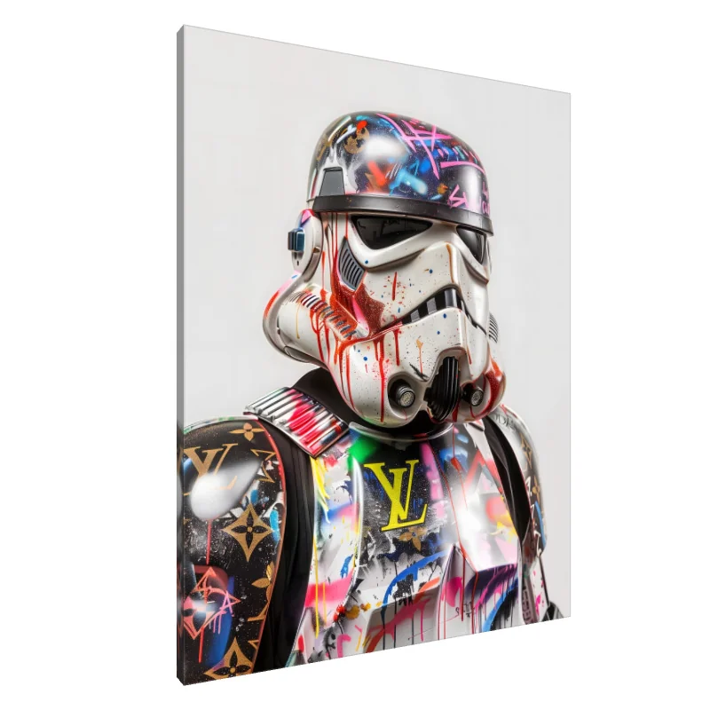 Tablou Canvas: Graffiti Galactic: Moda Întâlnește Forța - Image 1