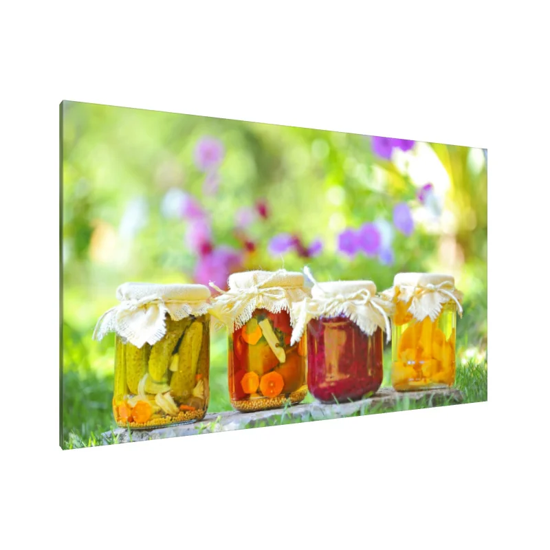 Tablou Canvas: Recolta Grădinii: Bijuterii În Borcane