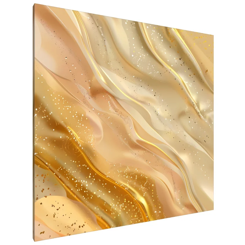 Tablou Canvas: Valuri Aurite - Image 1