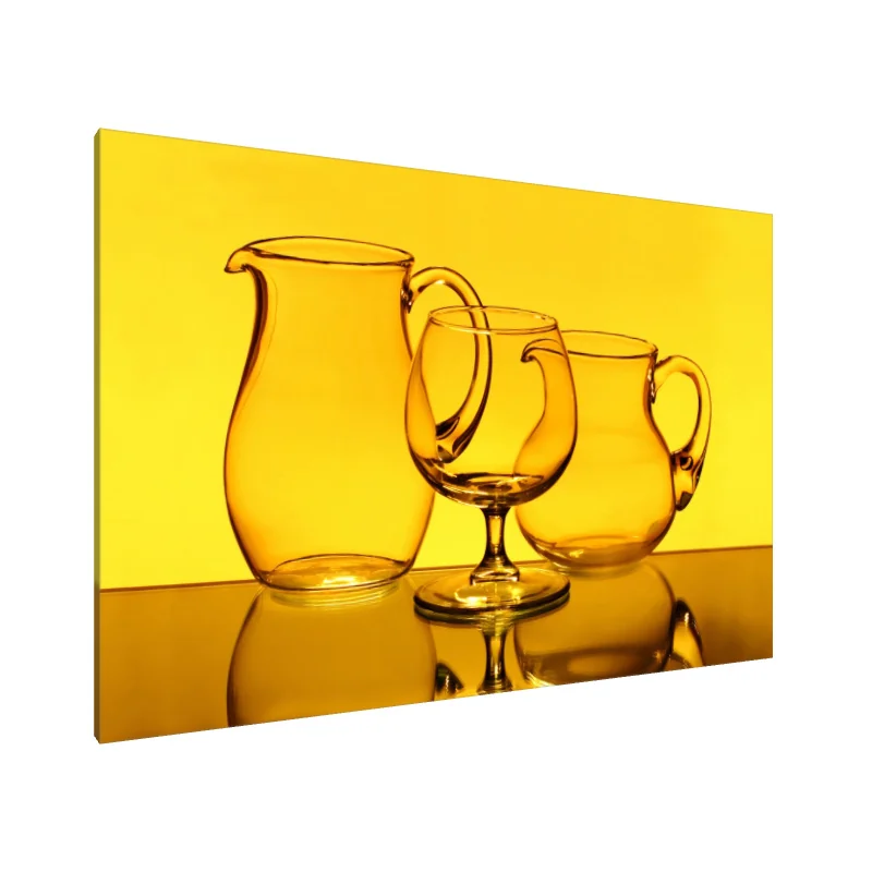 Tablou Canvas: Armonie din sticlă aurie - Image 1