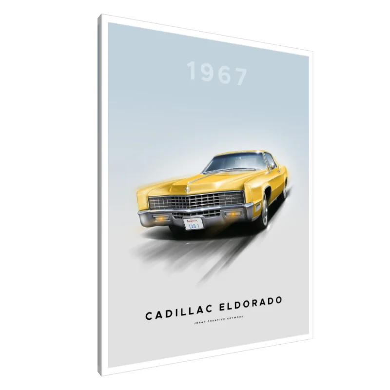 Tablou canvas: Iconiță aurie: 1967 Cadillac Eldorado