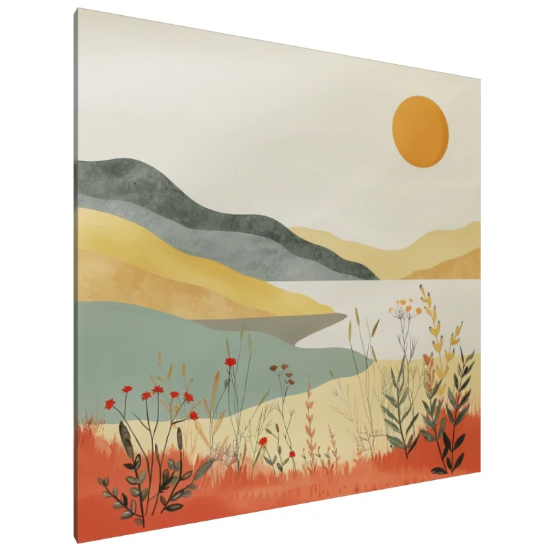 Tablou Canvas: Liniște Aurie - Image 1