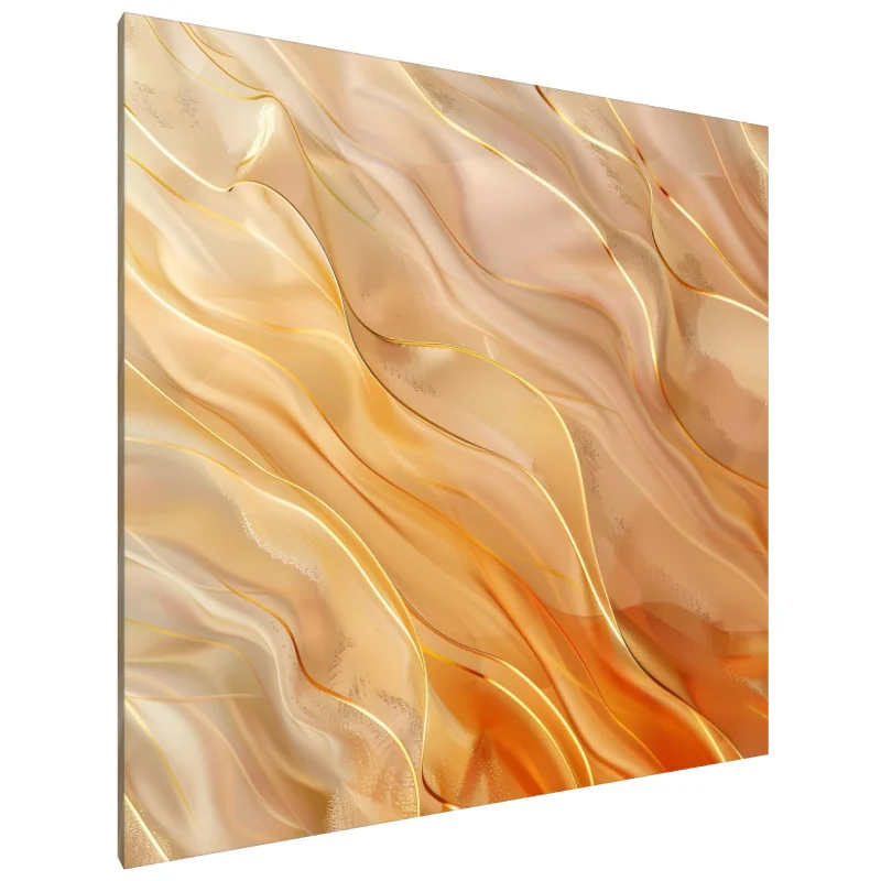 Tablou Canvas: Valuri Aurii - Image 1