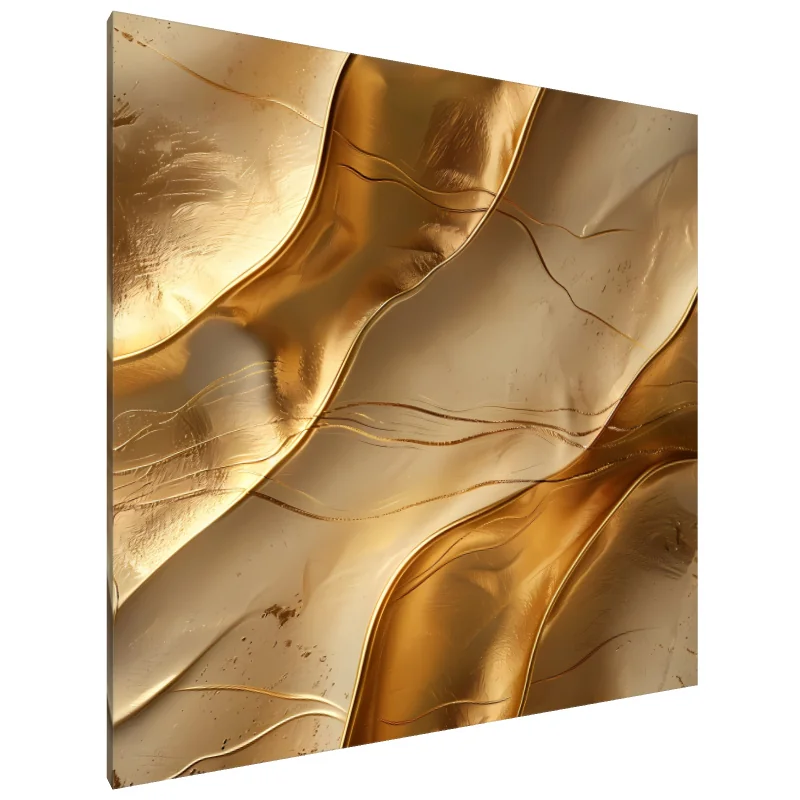 Tablou Canvas: Valuri Aurii de Eleganță 1754590216338 - Image 1