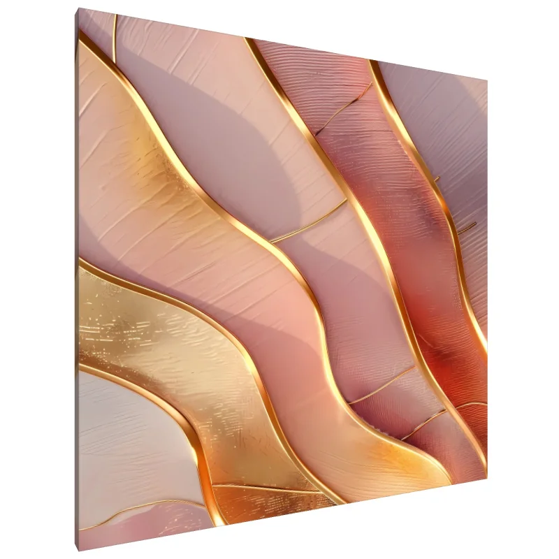 Tablou Canvas: Valuri Aurii ale Seninătății (4) - Image 1