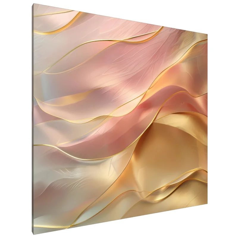 Tablou Canvas: Valuri Aurii ale Seninătății (3) - Image 1