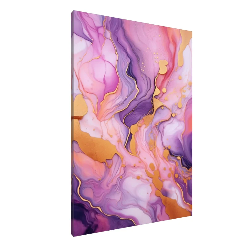 Tablou Canvas: Vis de lavandă aurie - Image 1