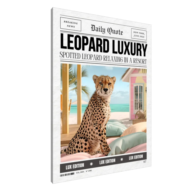 Tablou Canvas: Evadare relaxantă a leopardului - Image 1