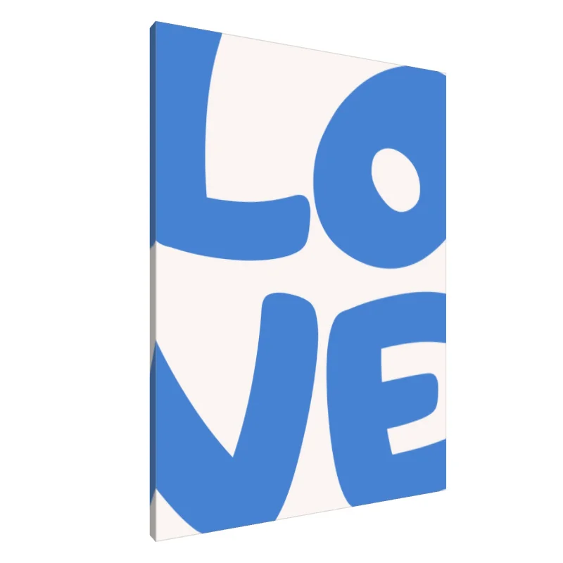 Tablou Canvas: Dragostea înflorește în albastru