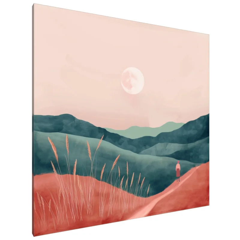 Tablou Canvas: Plimbătorul în lumina lunii