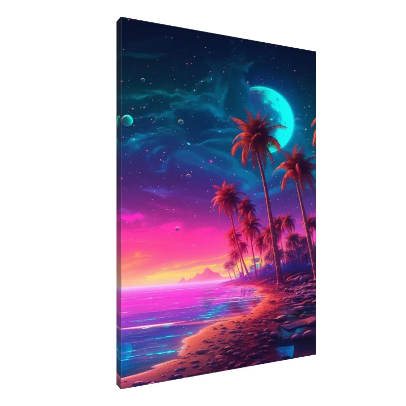Tablou Canvas: Paradis Neon - Image 1