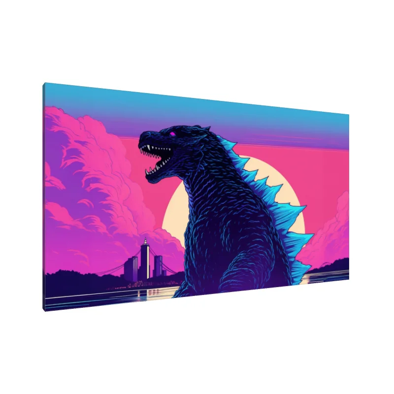 Tablou Canvas: Rugăciune Neon