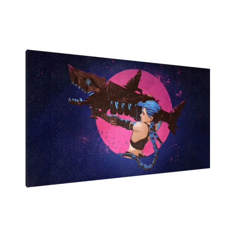 Tablou Canvas: Spirit de Războinic Neon - Image 1