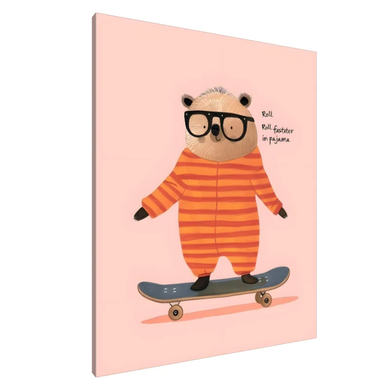 Tablou Canvas: Patinator în pijama