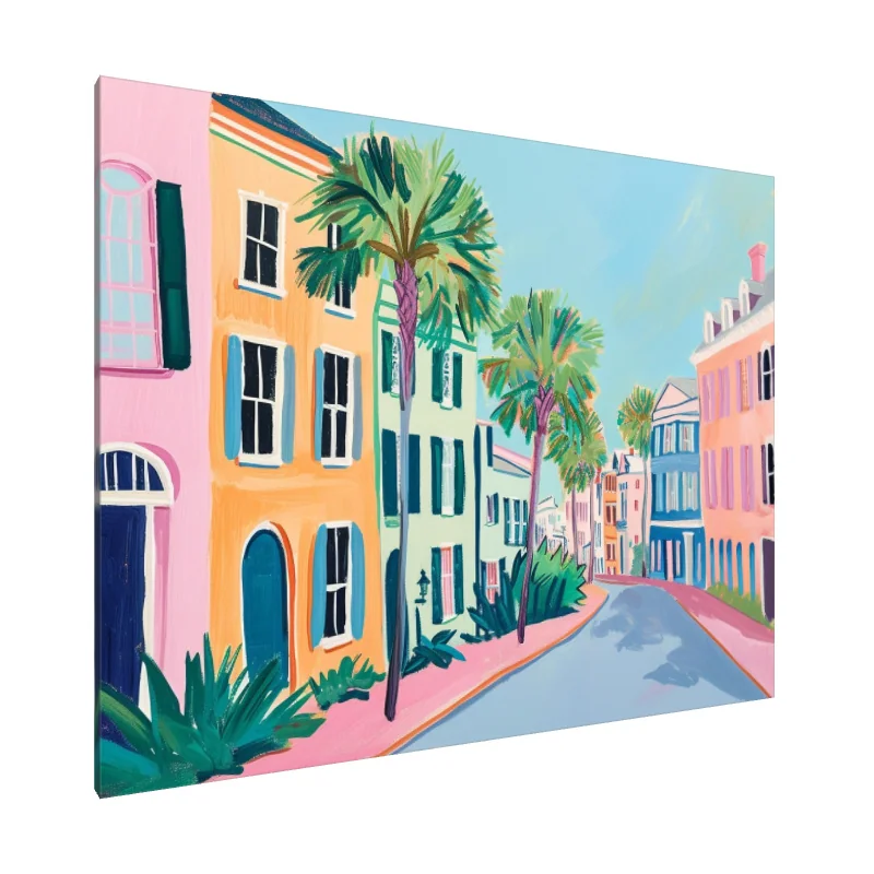 Tablou Canvas: Farmecul aliniat cu palmieri - Image 1