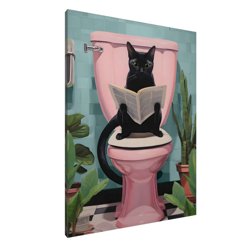 Tablou Canvas: Lăbuțe și Pagini: Experiența Toaletelor - Image 1