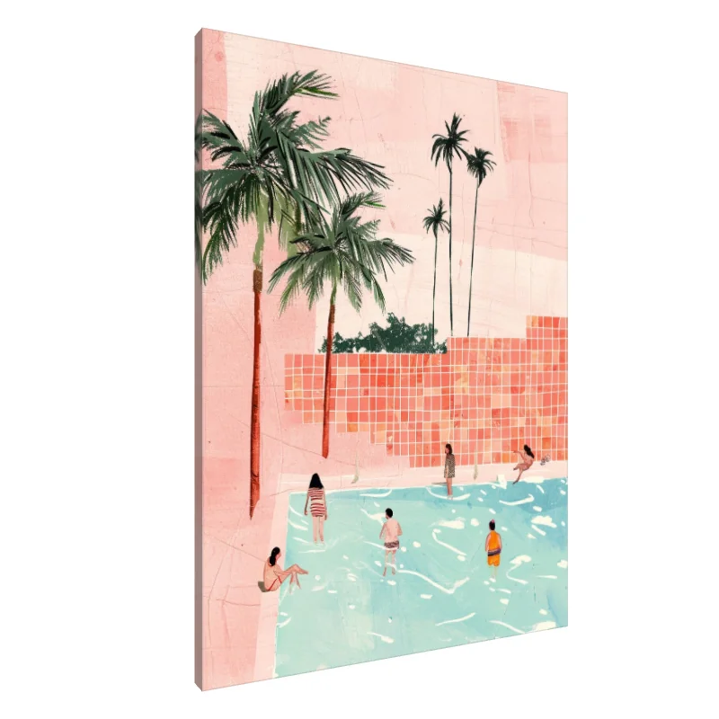 Tablou Canvas: Paradisul de la piscină - Image 1
