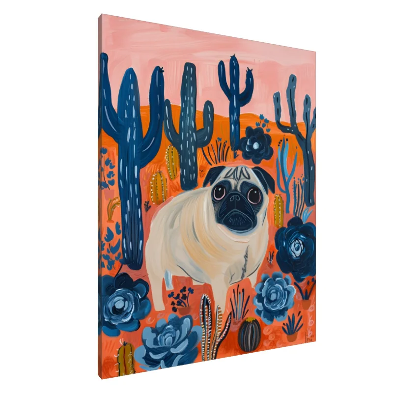 Tablou Canvas: Carlin în Țara Viselor cu Cactuși - Image 1