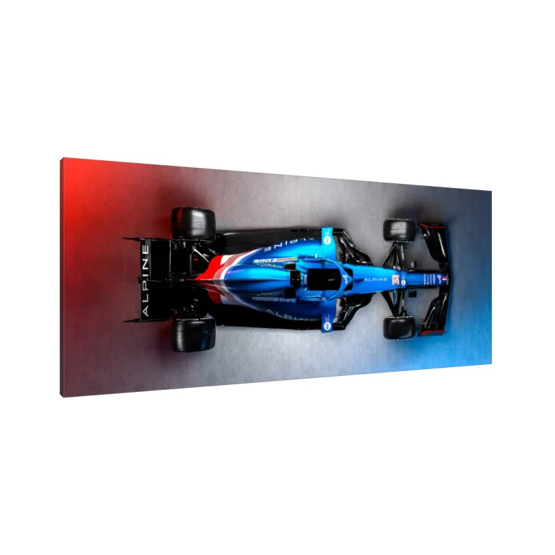 Tablou Canvas: Perfecțiune în curse: Dâra albastră