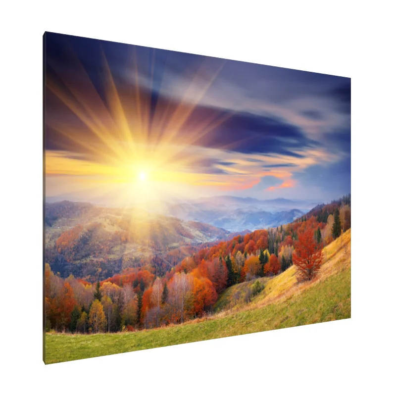 Tablou Canvas: Răsărit Radiant Peste Dealurile Toamnei - Image 1