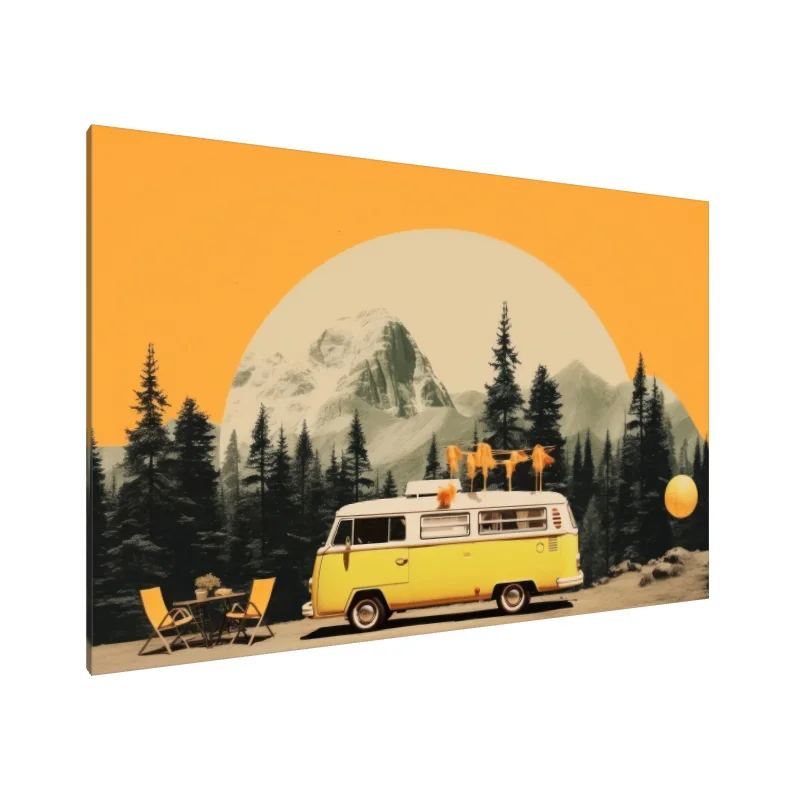 Tablou Canvas: Wanderlust Retro