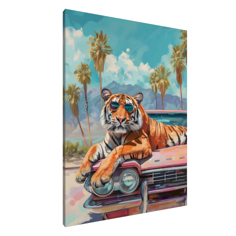 Tablou Canvas: Plimbarea Pisicii Cool - Image 1