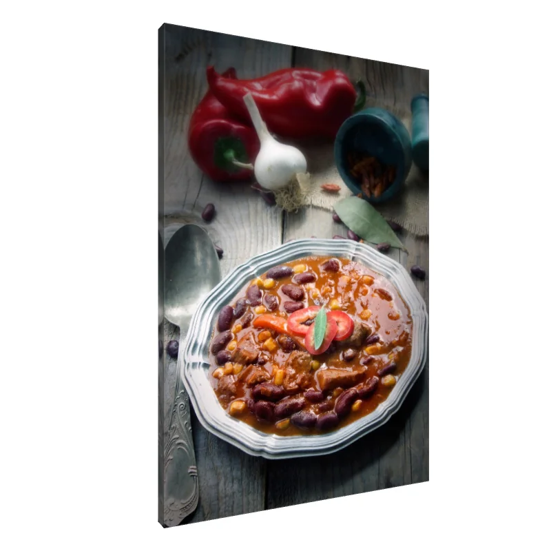 Tablou Canvas: Deliciu Rustic de Chili