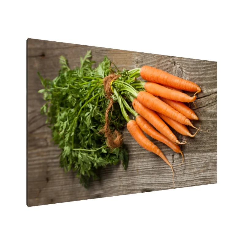 Tablou Canvas: Recoltă Rustică: Morcovi Proaspeți - Image 1
