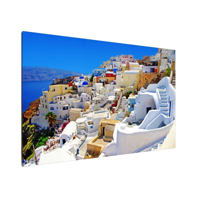 Tablou Canvas: Simetria liniștită a Santorini - Image 1
