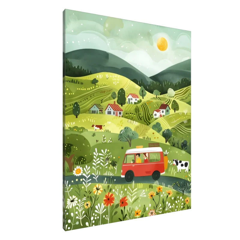 Tablou Canvas: Plăcerea unei călătorii pe drumuri pitorești - Image 1