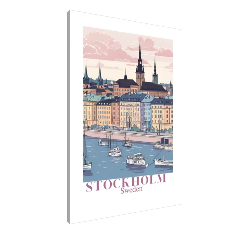 Tablou Canvas: Serenitatea pitorească a Stockholmului - Image 1