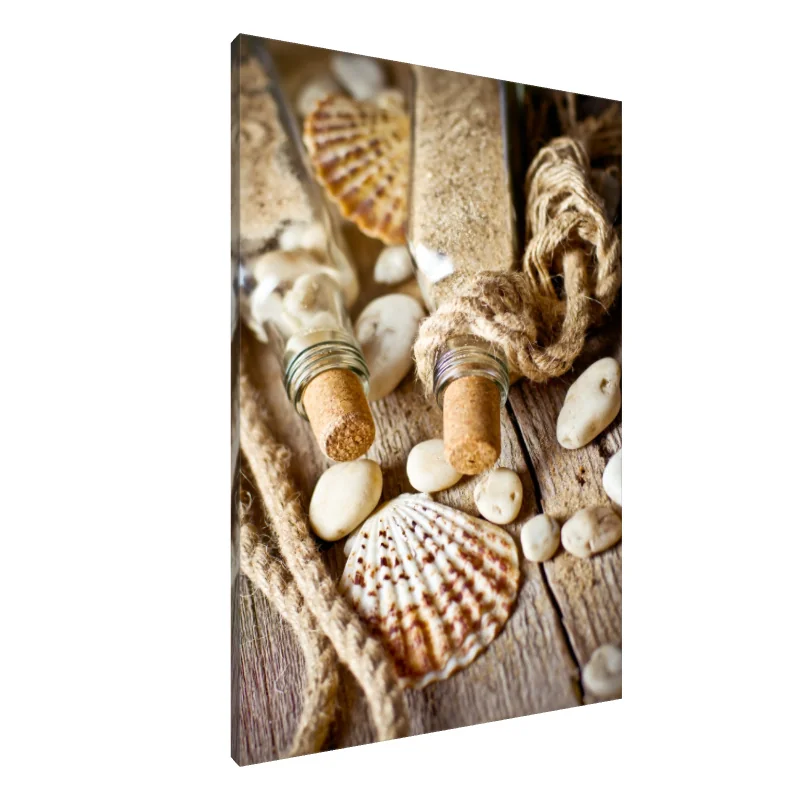 Tablou Canvas: Liniște la malul mării: Amintiri îmbuteliate